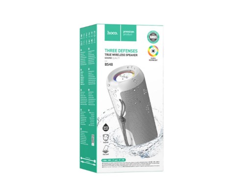 Портативна колонка HOCO BS48 Artistic sports BT speaker Gray (6931474762276) Портативна колонка HOCO BS48 Artistic sports BT speaker Gray (6931474762276)