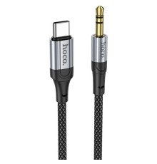 Аудiокабель HOCO UPA26 Fresh digital audio conversion cable Type-C Black (6942007608824)