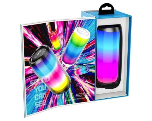 Портативна колонка HOCO HC8 Pulsating colorful luminous wireless speaker Black (6931474752857) Портативна колонка HOCO HC8 Pulsating colorful luminous wireless speaker Black (6931474752857)