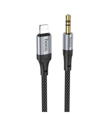 Аудiокабель HOCO UPA26 Fresh digital audio conversion cable iP Black (6942007608817)