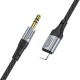 Аудiокабель HOCO UPA26 Fresh digital audio conversion cable iP Black (6942007608817)