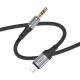 Аудiокабель HOCO UPA26 Fresh digital audio conversion cable iP Black (6942007608817)