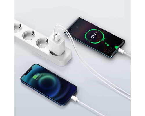 Мережевий зарядний пристрій Baseus Compact Quick Charger U+C 20W EU White (CCXJ-B02) Мережевий зарядний пристрій Baseus Compact Quick Charger U+C 20W EU White (CCXJ-B02)