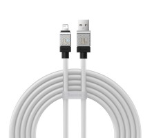 Кабель Baseus CoolPlay Series Fast Charging Cable USB to iP 2.4A 1m White (CAKW000402)