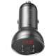 Автомобільний зарядний пристрій Baseus Digital Display Dual USB 4.8A Car Charger 24W Grey (CCBX-0G)