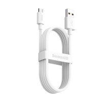Кабель Baseus Simple Wisdom Data Cable Kit USB to Micro 2.1A (2PCS/Set）1.5m White (TZCAMZJ-02)