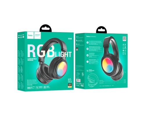 Бездротові навушники HOCO W48 Focus BT headphones Black (6942007618816) Бездротові навушники HOCO W48 Focus BT headphones Black (6942007618816)