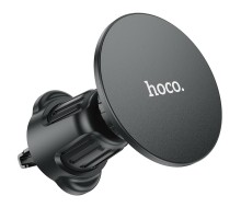 Автотримач для телефона HOCO H12 Fine jade ring magnetic car holder(air outlet) Black (6931474794505) 