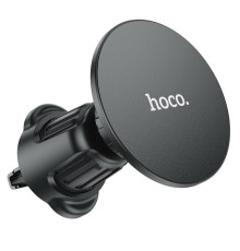 Автотримач для телефона HOCO H12 Fine jade ring magnetic car holder(air outlet) Black (6931474794505)