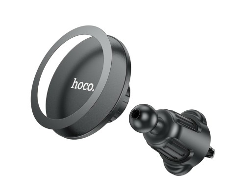 Автотримач для телефона HOCO H12 Fine jade ring magnetic car holder(air outlet) Black (6931474794505) Автотримач для телефона HOCO H12 Fine jade ring magnetic car holder(air outlet) Black (6931474794505)