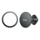 Автотримач для телефона HOCO H12 Fine jade ring magnetic car holder(air outlet) Black (6931474794505)