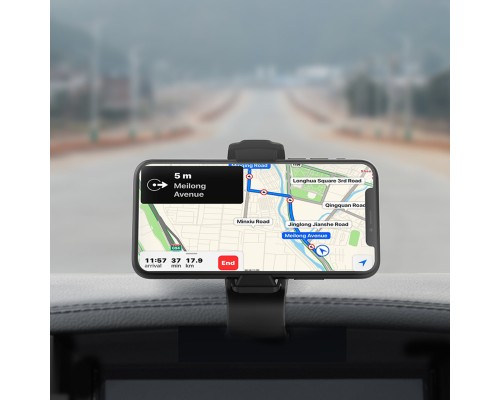 Тримач для мобільного HOCO CA50 In-car dashboard phone holder Black (6931474704344) Тримач для мобільного HOCO CA50 In-car dashboard phone holder Black (6931474704344)