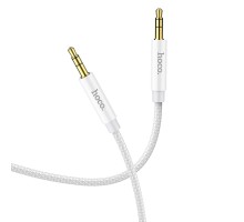 Аудiокабель HOCO UPA19 AUX audio cable (L=1M) Silver (6931474759870)