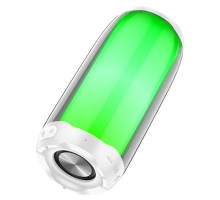 Портативна колонка HOCO HC8 Pulsating colorful luminous wireless speaker White (6931474752864)