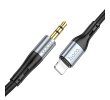 Аудiокабель HOCO UPA22 iP silicone digital audio conversion cable Black (6931474769473)