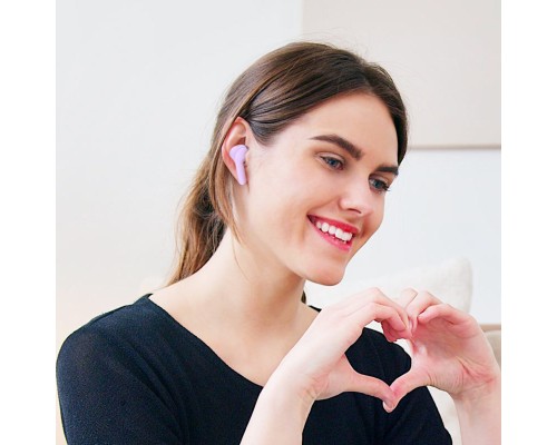 Бездротові навушники HOCO EW39 Bright true wireless ENC BT headset Purple (6931474794611) Бездротові навушники HOCO EW39 Bright true wireless ENC BT headset Purple (6931474794611)