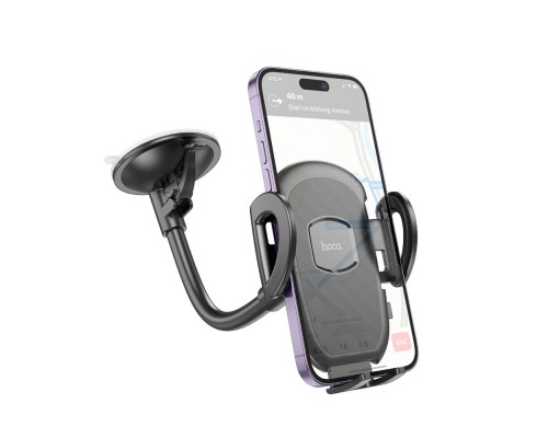 Автотримач для телефона HOCO H10 General car holder(windshield) Black (6931474791580) Автотримач для телефона HOCO H10 General car holder(windshield) Black (6931474791580)