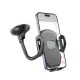 Автотримач для телефона HOCO H10 General car holder(windshield) Black (6931474791580)