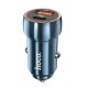 Автомобільний зарядний пристрій HOCO Z46A Blue whale PD20W+QC3.0 car charger Sapphire Blue (6931474770349) 