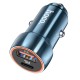 Автомобільний зарядний пристрій HOCO Z46A Blue whale PD20W+QC3.0 car charger Sapphire Blue (6931474770349) 
