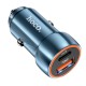 Автомобільний зарядний пристрій HOCO Z46A Blue whale PD20W+QC3.0 car charger Sapphire Blue (6931474770349) 