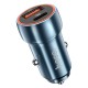 Автомобільний зарядний пристрій HOCO Z46A Blue whale PD20W+QC3.0 car charger Sapphire Blue (6931474770349) 