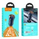 Автомобільний зарядний пристрій HOCO Z46A Blue whale PD20W+QC3.0 car charger Sapphire Blue (6931474770349) 