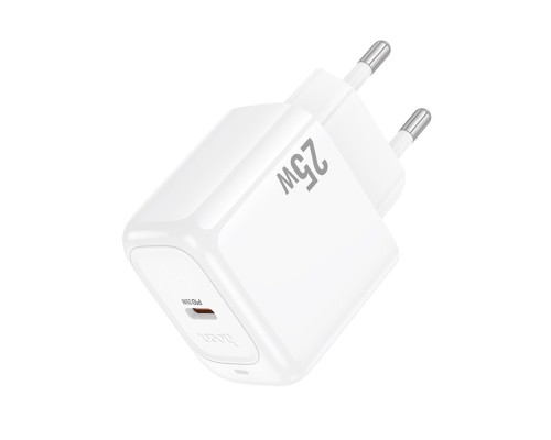 Мережевий зарядний пристрій HOCO CS53A Surplus single port PD25W charger White (6942007631488) Мережевий зарядний пристрій HOCO CS53A Surplus single port PD25W charger White (6942007631488)