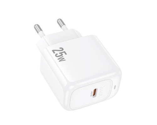 Мережевий зарядний пристрій HOCO CS53A Surplus single port PD25W charger White (6942007631488) Мережевий зарядний пристрій HOCO CS53A Surplus single port PD25W charger White (6942007631488)
