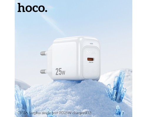 Мережевий зарядний пристрій HOCO CS53A Surplus single port PD25W charger White (6942007631488) Мережевий зарядний пристрій HOCO CS53A Surplus single port PD25W charger White (6942007631488)