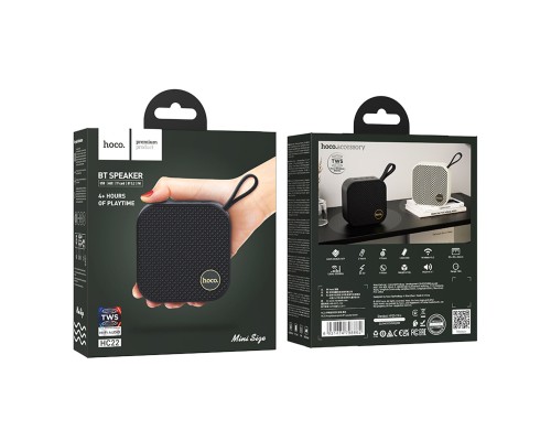 Портативна колонка HOCO HC22 Auspicious sports BT speaker Black (6931474798862) Портативна колонка HOCO HC22 Auspicious sports BT speaker Black (6931474798862)