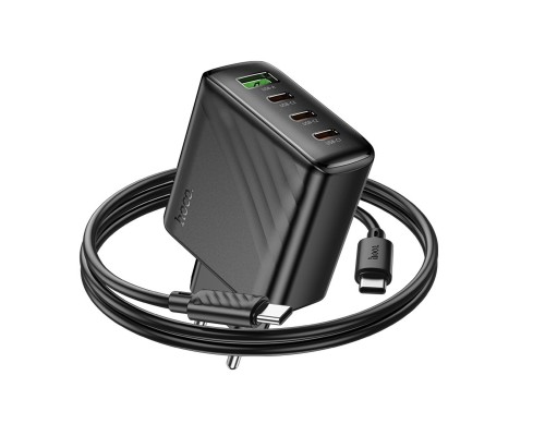 Мережевий зарядний пристрій HOCO CS27A Supply PD67W (3C1A) charger set (C to C)(EU) Black (6942007639842) Мережевий зарядний пристрій HOCO CS27A Supply PD67W (3C1A) charger set (C to C)(EU) Black (6942007639842)