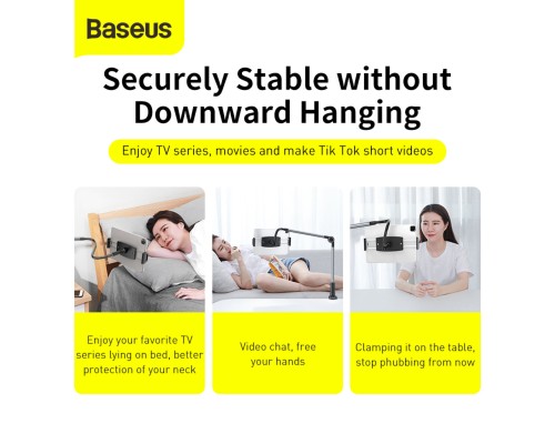 Тримач для мобiльного Baseus Otaku life rotary adjustment lazy holder Pro(Applicable for phone/ ipad) gray (LUZQ000013) Тримач для мобiльного Baseus Otaku life rotary adjustment lazy holder Pro(Applicable for phone/ ipad) gray (LUZQ000013)