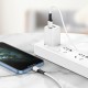 Кабель BOROFONE BX79 USB to iP 2.4A, 1m, silicone, silicone connectors, White (6974443384758)
