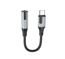 Перехідник BOROFONE BV19 Creator digital audio converter Type-C to 3.5mm Black (6941991108372)