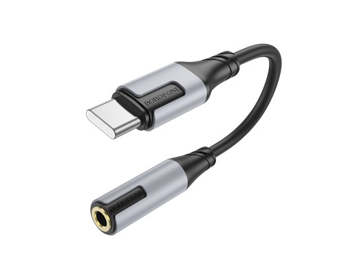 Перехідник BOROFONE BV19 Creator digital audio converter Type-C to 3.5mm Black (6941991108372)