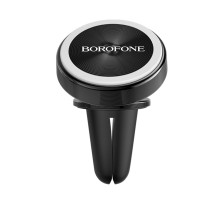 Автотримач для телефона BOROFONE BH6 Platinum metal magnetic in-car holder for air outlet Black (BH6B) 