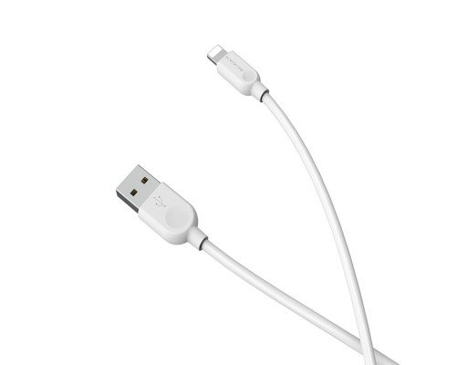 Кабель BOROFONE BX14 USB to iP 2.4A, 2m, PVC, TPE connectors, White (6957531090007) Кабель BOROFONE BX14 USB to iP 2.4A, 2m, PVC, TPE connectors, White (6957531090007)