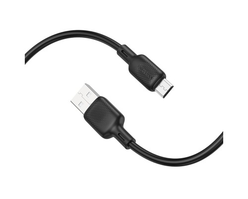 Кабель BOROFONE BX113 Lenny silicone charging data cable Micro(L=2M) Black (6941991115493) Кабель BOROFONE BX113 Lenny silicone charging data cable Micro(L=2M) Black (6941991115493)