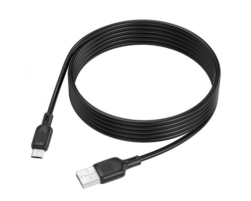 Кабель BOROFONE BX113 Lenny silicone charging data cable Micro(L=2M) Black (6941991115493) Кабель BOROFONE BX113 Lenny silicone charging data cable Micro(L=2M) Black (6941991115493)