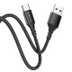 Кабель BOROFONE BX54 Ultra bright Type-C 1m 2.4A Black (6931474745835)