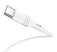 Кабель BOROFONE BX43 USB to Type-C 3A, 1m, PVC, PVC connectors, White (6931474735607)