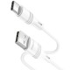 Кабель BOROFONE BX43 USB to Type-C 3A, 1m, PVC, PVC connectors, White (6931474735607)