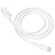 Кабель BOROFONE BX43 USB to Type-C 3A, 1m, PVC, PVC connectors, White (6931474735607)