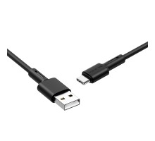Кабель BOROFONE BX31 USB to Type-C 3A, 1m, silicone, TPE connectors, Black (6931474710390)