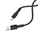Кабель BOROFONE BX31 USB to Type-C 3A, 1m, silicone, TPE connectors, Black (6931474710390)