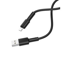 Кабель BOROFONE BX31 USB to iP 2.4A, 1m, silicone, TPE connectors, Black (6931474710352)