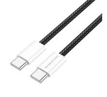 Кабель BOROFONE BX103 Original 60W charging data cable Type-C to Type-C Black (6941991109485)