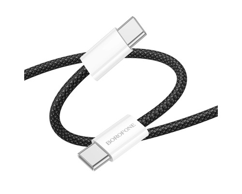 Кабель BOROFONE BX103 Original 60W charging data cable Type-C to Type-C Black (6941991109485) Кабель BOROFONE BX103 Original 60W charging data cable Type-C to Type-C Black (6941991109485)