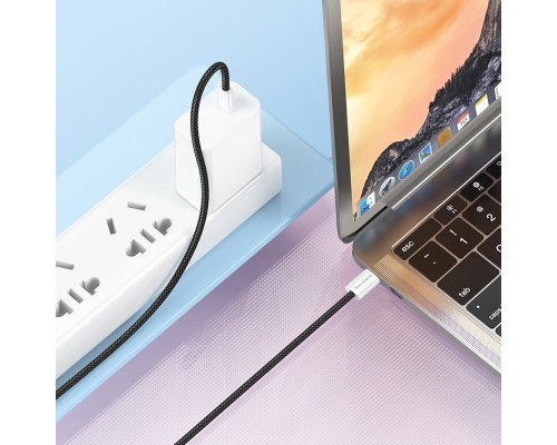 Кабель BOROFONE BX103 Original 60W charging data cable Type-C to Type-C Black (6941991109485) Кабель BOROFONE BX103 Original 60W charging data cable Type-C to Type-C Black (6941991109485)